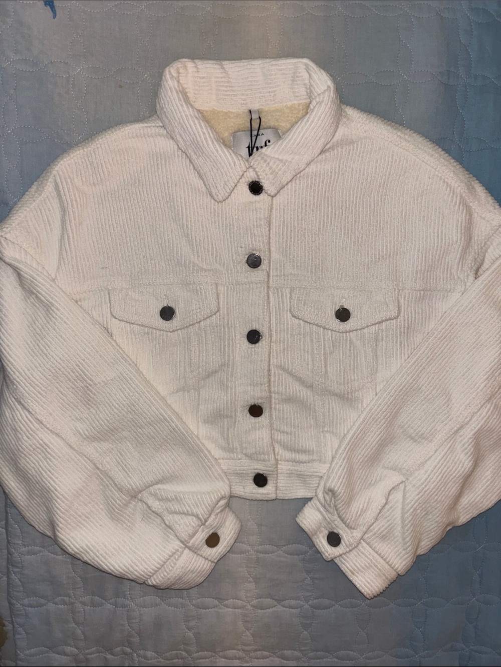 Zara TRF Collection Cropped Corduroy Jacket